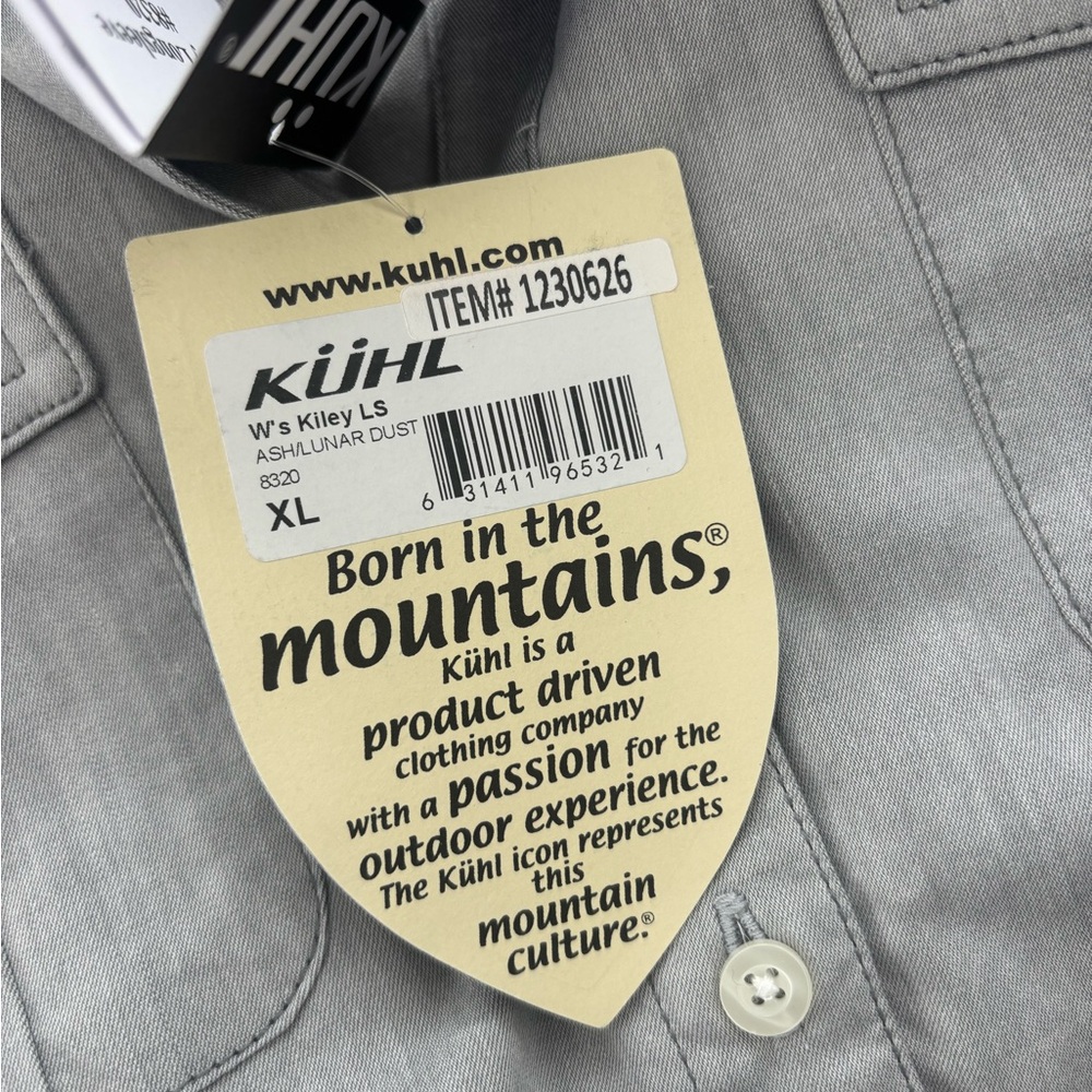 Kuhl Women's Gray Kiley LS Button-Down Shirt - Picture 2 of 9